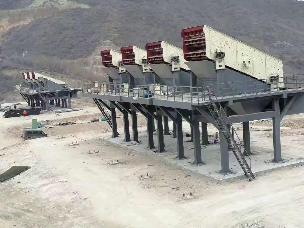 三英矿山机械承建安徽绩溪砂石线生产现场